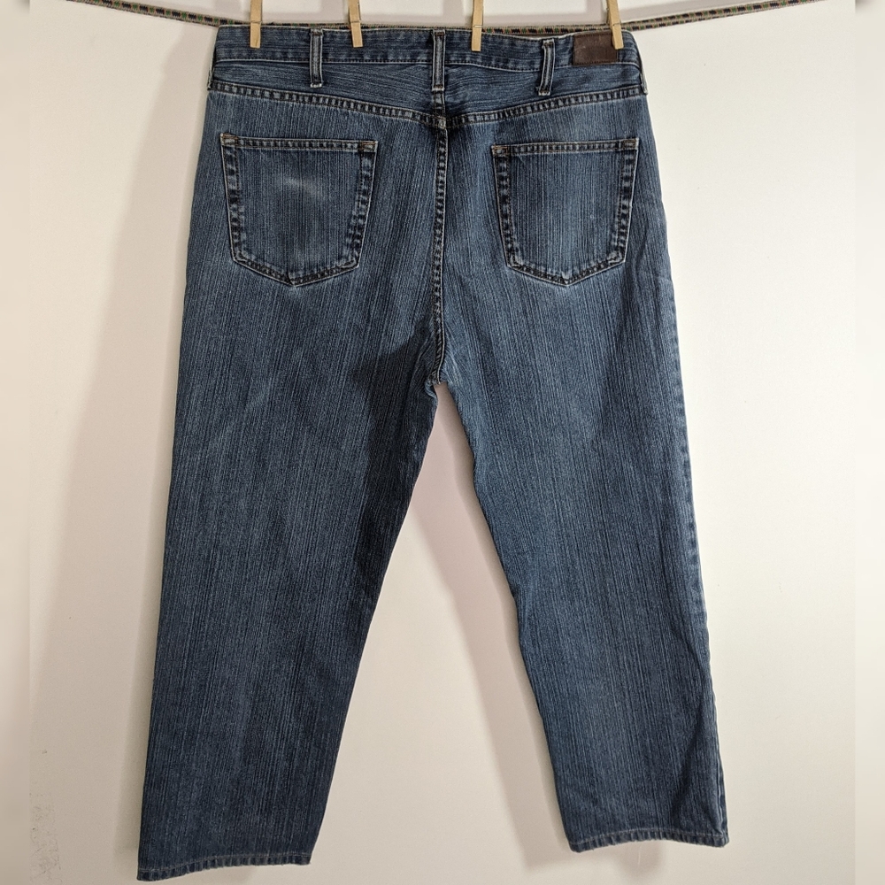 Mens Jeans 38 Traditional Fit Tapered Leg
